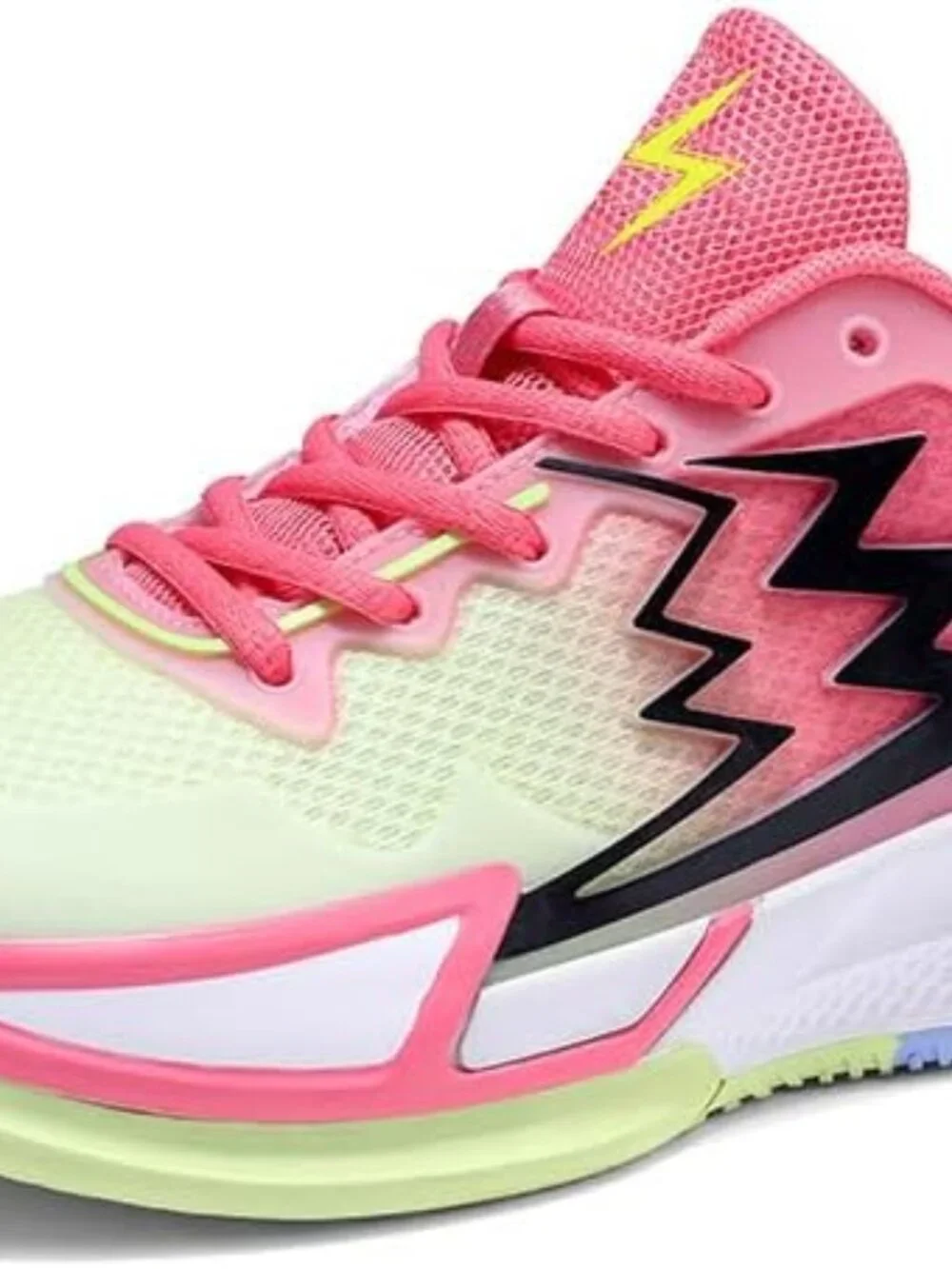 Women's Red Green Non Slip Breathable Mesh Sneakers Comfortable Basketball Shoes